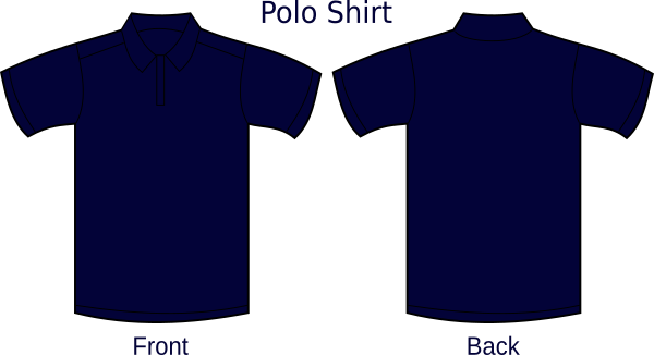 Download Dark Navy Blue Polo Shirt Layout Clip Art at Clker.com ...
