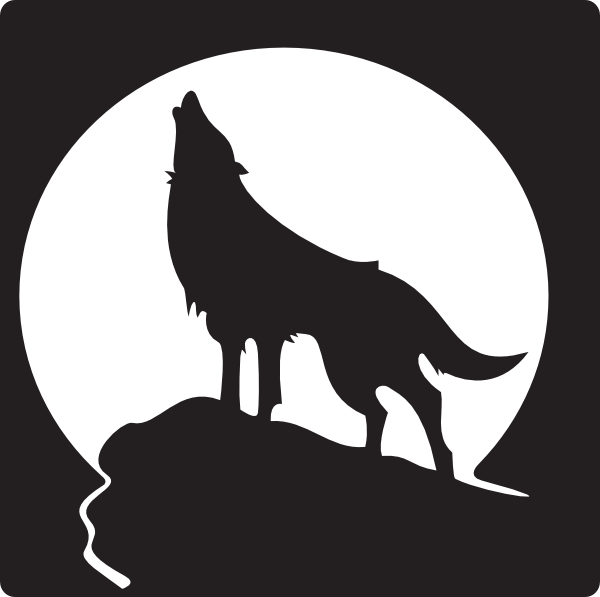 Howling Wolf Clip Art at Clker.com - vector clip art online, royalty ...