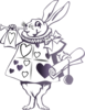 White Rabbit Clip Art