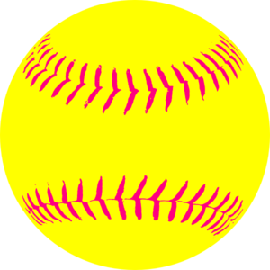 Yellow Softball Clip Art