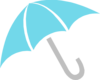 Blue Umbrella Clip Art