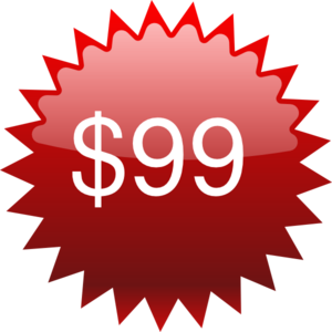  Red Star Tag Price Clip Art