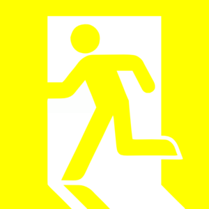 Emergency Exit Yellow Clip Art