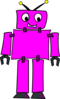 Pink Robot Clip Art