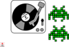 Dj Space Invaders Clip Art