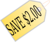 Save $2 Clip Art