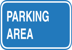 Blue Blank Parking Sign Clip Art