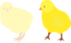 Chicks Figure Color Clip Art