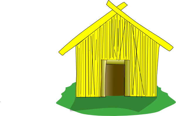 Straw House Clip Art at Clker.com - vector clip art online, royalty