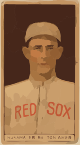 [leslie Nunamaker, Boston Red Sox, Baseball Card Portrait] Clip Art