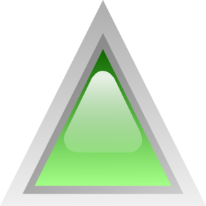 Led Triangular Green Clip Art