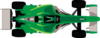 Green Formula One Racer Clip Art