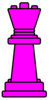 Pink Chess Queen Clip Art