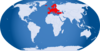 World Globe Highlighted Europe Clip Art