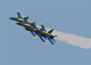 The U.s. Navy S Flight Demonstration Team, The Blue Angels Put On A Spectacular Show During The Annual Naval Air Station Lemoore Air Show. 2 Clip Art