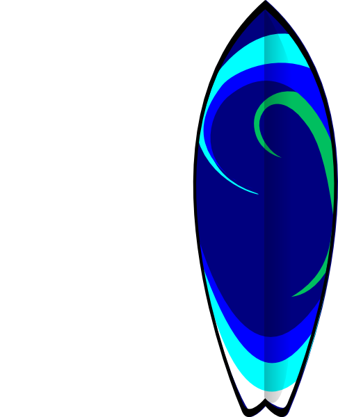 Surfboard Clip Art at Clker.com - vector clip art online, royalty free