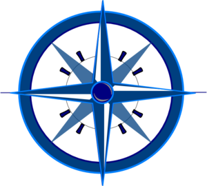 Blue Compass Clip Art
