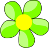 Green Flower 1 Clip Art