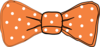 Bow Tie Orange Clip Art