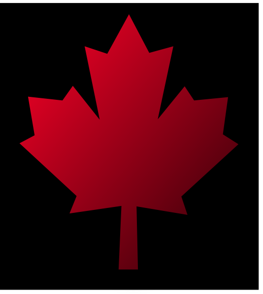 Canada Maple Leaf Pin Black Background Clip Art at  - vector clip  art online, royalty free & public domain