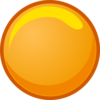 Button Orange Clip Art