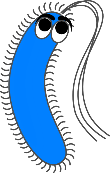 Bacteria Blue Funny Clip Art at Clker.com - vector clip art online