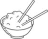 Rice Bowl Grey Clip Art