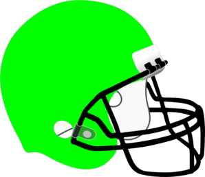 Green Football Helmet Clip Art