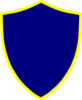 Blue And Yellow Shield Clip Art