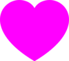 Solid Pink Heart Clip Art