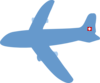 Blue Airplane Clip Art