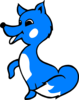 Dark Blue Fox Good Clip Art