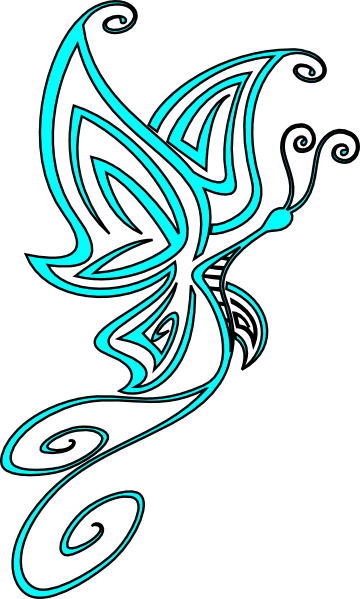 Swirl Butterfly Clip Art at Clker.com - vector clip art online, royalty