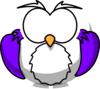 Purple Owl Clip Art