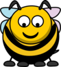 Bee Looking Down Clip Art