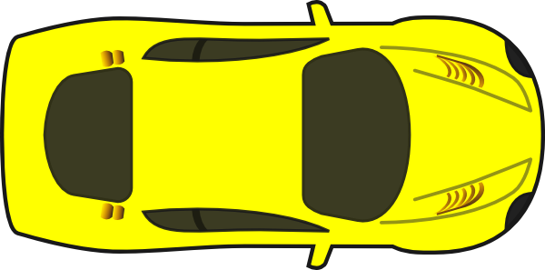 Yellow Car - Top View Clip Art at Clker.com - vector clip art online