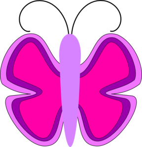 Butterfly Smaller Clip Art
