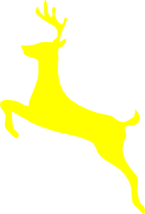 Yellow Deer Clip Art