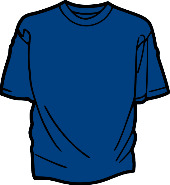 Download T Shirt Template Blue Clip Art at Clker.com - vector clip ...
