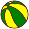 Basketball Green And Yellow Clip Art