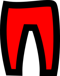 Red Trousers Clip Art