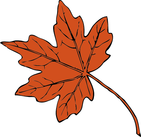 Orange Maple Leaf Clip Art at Clker.com - vector clip art online