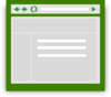 Web Browser With Green Tint Clip Art