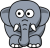 Elephant Left Clip Art