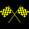 Chequered Flags Yellow Clip Art
