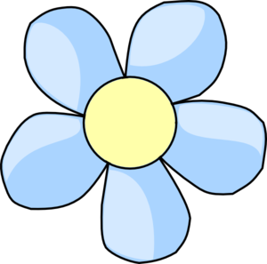 Clear-blue Flower Clip Art