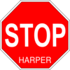 Stop Harper Sign Project Clip Art