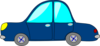Blue Hump Car Clip Art