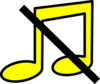 Musical Note Yellow Icon Not Clip Art