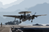 E-2c Hawkeye Launches From Uss Kitty Hawk. Clip Art
